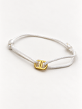 Lumière Cord Bracelet wit/goud