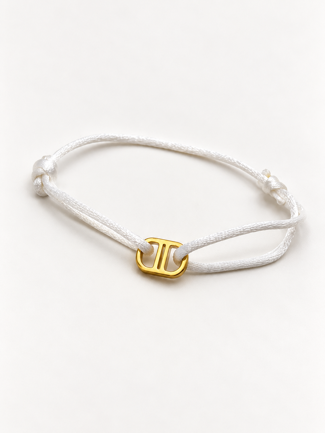Lumière Cord Bracelet wit/goud